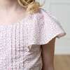 Organic Flutter Sleeve Pintuck Jumpsuit, Vintage Petal Ditsy - One Pieces - 5