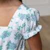 Linen Puff Sleeve Smocked Waist Jumpsuit, Coastal Cottage Floral - One Pieces - 5
