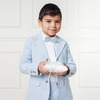 Organic Classic Seersucker Suit Jacket, Blue Seersucker - Blazers & Sport Coats - 3