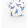 Baby Watermelon Print Tee, White - T-Shirts - 1 - thumbnail