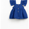 Woven Tunic, Blue - Blouses - 2