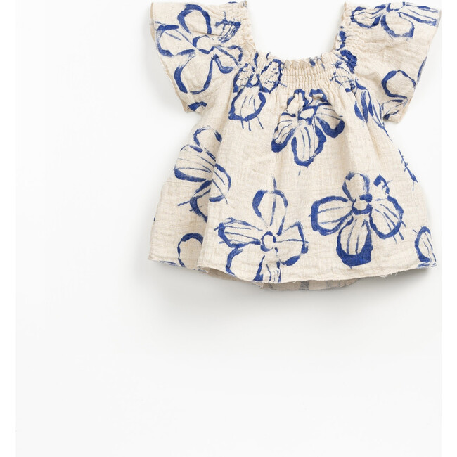 Woven Tunic, Cream - Blouses - 2