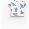 Baby Watermelon Print Tee, White - T-Shirts - 2