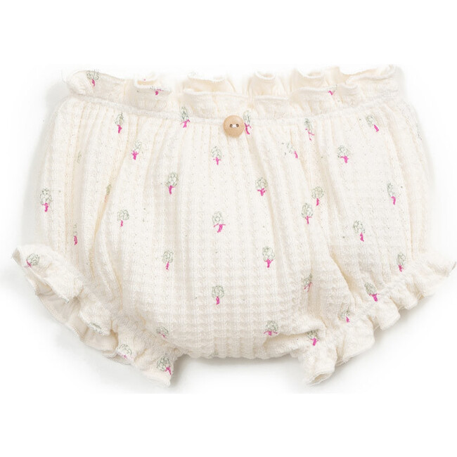 Waffle Knit Bloomer, Cream