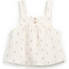 Waffle Knit Tank Top, Cream - Tank Tops - 2