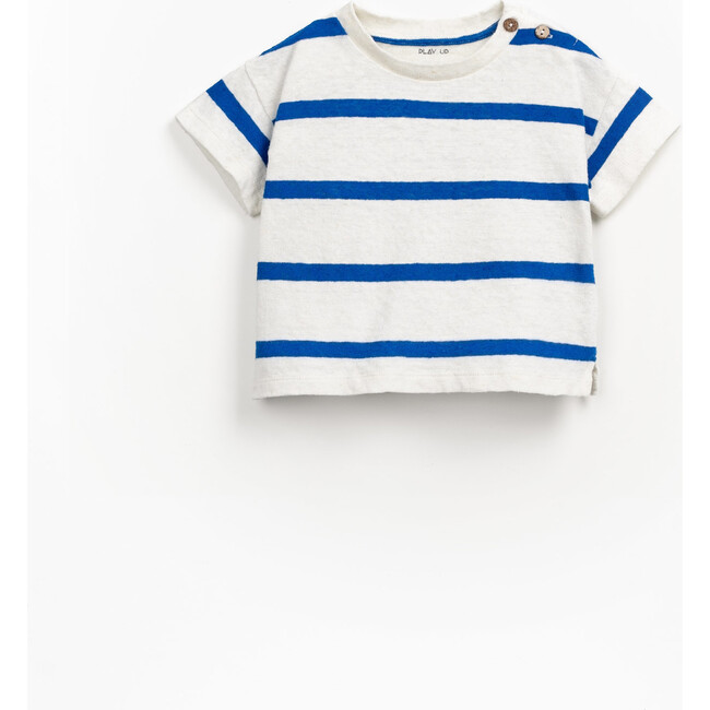 Striped Tee, White