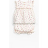 Tunic + Bubble Short Pear Print Lounge Set, Cream - Pajamas - 2