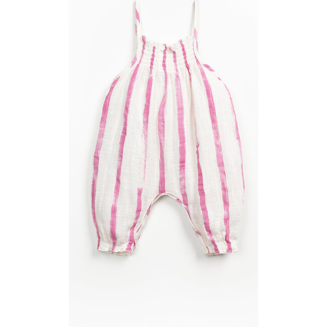 Striped Jumpsuit, White - Jumpsuits - 2