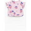 Strawberry Print Tee, Pink - T-Shirts - 2