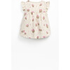 Strawberry Print Tunic, Beige - Blouses - 2