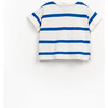 Striped Tee, White - T-Shirts - 2