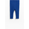 Ribbed Leggings, Blue - Leggings - 2