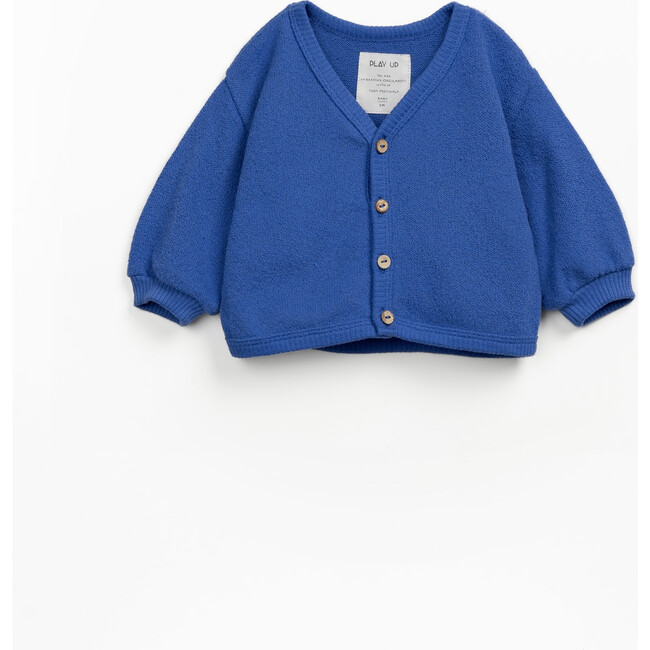 Knit Jersey Cardigan, Blue