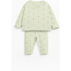 Knit Pointelle Baby Set, Green - Mixed Apparel Set - 2