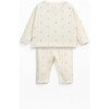 Knit Pointelle Baby Set, Cream - Mixed Apparel Set - 2