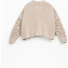 Knit Cardigan, Beige - Cardigans - 2