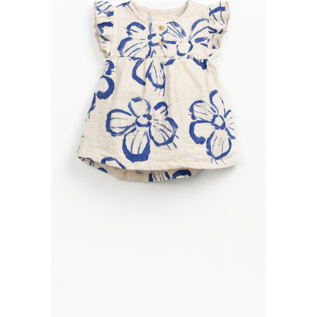 Floral Woven Tunic, Cream