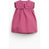 Embroidered Dress, Burgundy - Dresses - 1 - thumbnail