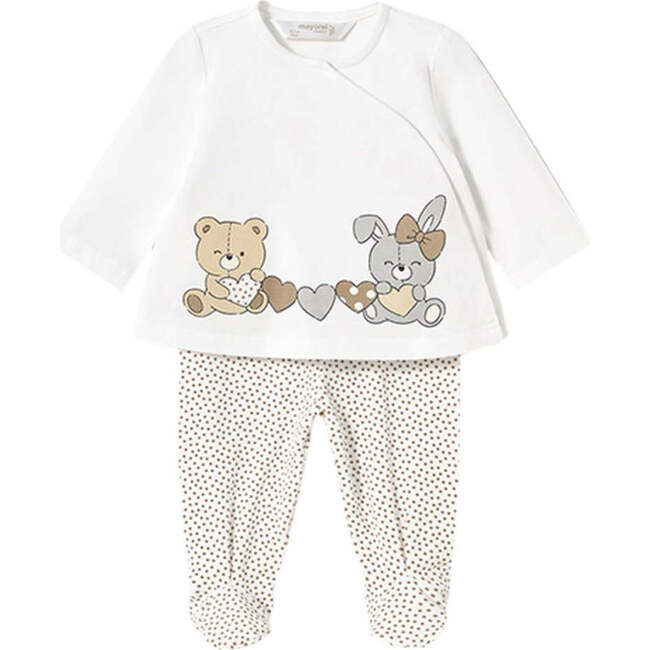 Teddy Cookie Outfit Set, Beige