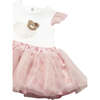 Teddy Baby Rose Skirt Set, Pink - Mixed Apparel Set - 3