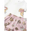 Teddy Baby Rose Shorts Set, Pink - Mixed Apparel Set - 3