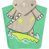 Surfing Dinosaur Hoodie Towel, Teal - Towels - 2