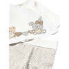 Teddy Cookie Outfit Set, Beige - Mixed Apparel Set - 3