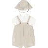 Root Striped Romper Set, Beige - Mixed Apparel Set - 1 - thumbnail