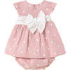Polka Dot Dress, Rose - Dresses - 2