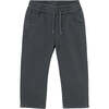 Long Drawstring Pants, Black - Pants - 1 - thumbnail
