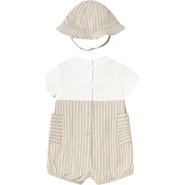 Root Striped Romper Set, Beige - Mixed Apparel Set - 2