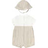 Root Striped Romper Set, Beige - Mixed Apparel Set - 2