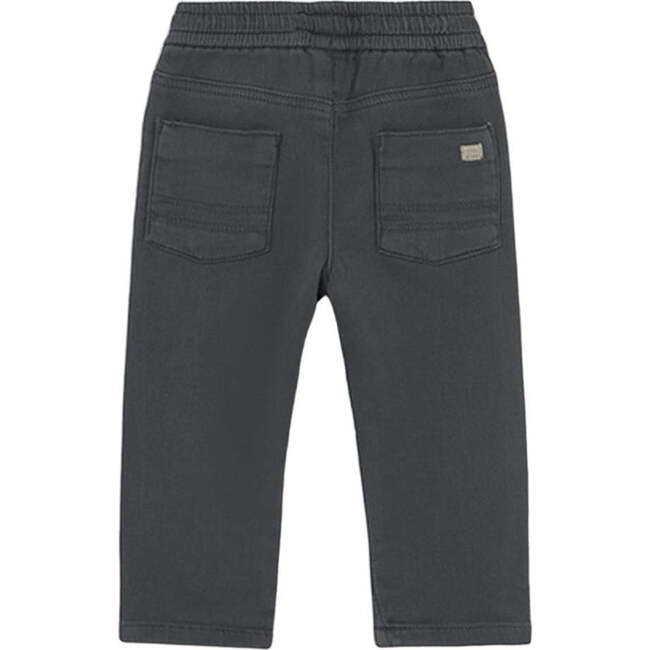 Long Drawstring Pants, Black - Pants - 2