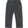 Long Drawstring Pants, Black - Pants - 2