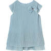 Pleated Dress, Sky - Dresses - 1 - thumbnail