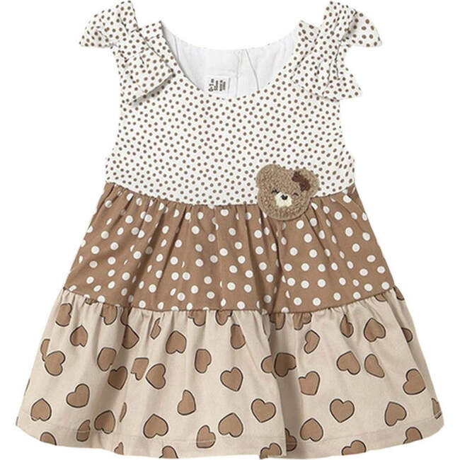 Layered Cookie Bear Dress, Brown