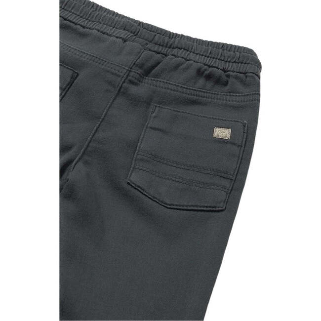Long Drawstring Pants, Black - Pants - 3