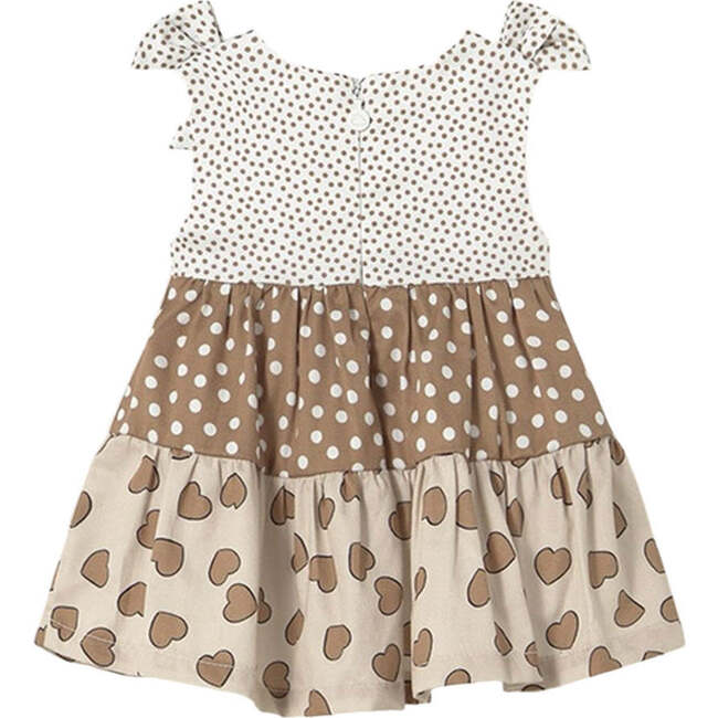 Layered Cookie Bear Dress, Brown - Dresses - 2