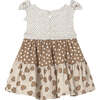 Layered Cookie Bear Dress, Brown - Dresses - 2