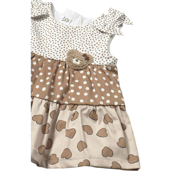Layered Cookie Bear Dress, Brown - Dresses - 3