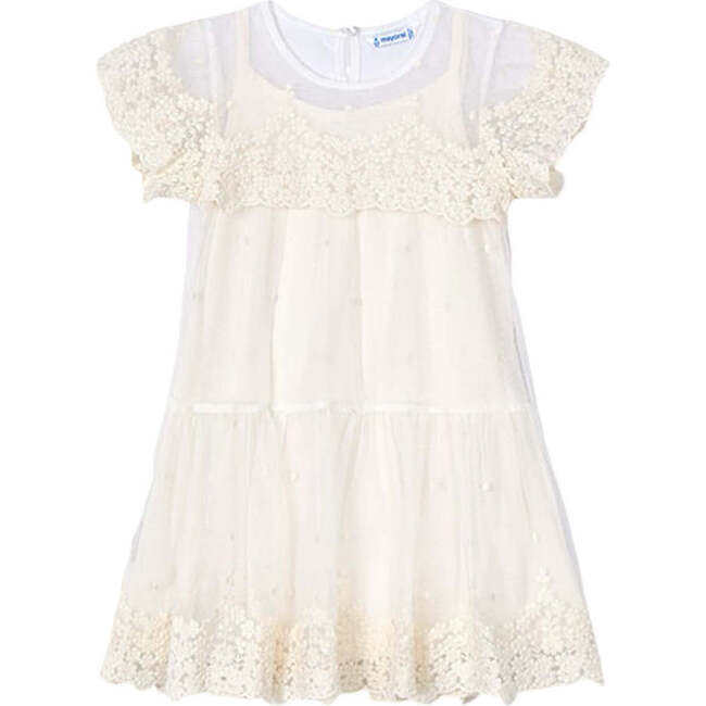 Embroidery Dress, Champagne