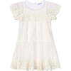 Embroidery Dress, Champagne - Dresses - 1 - thumbnail