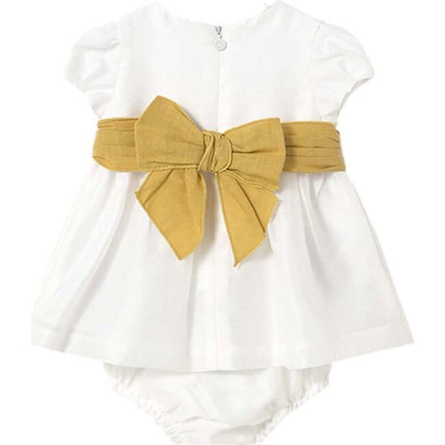 Floral Band Dress, Cream - Dresses - 2