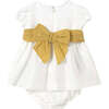 Floral Band Dress, Cream - Dresses - 2