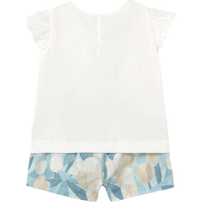 Floral Bermudas Set, Sky - Mixed Apparel Set - 2