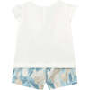 Floral Bermudas Set, Sky - Mixed Apparel Set - 2