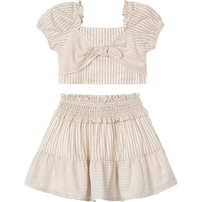 Bow Skirt Set, Cinnamon