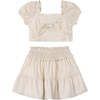 Bow Skirt Set, Cinnamon - Mixed Apparel Set - 1 - thumbnail
