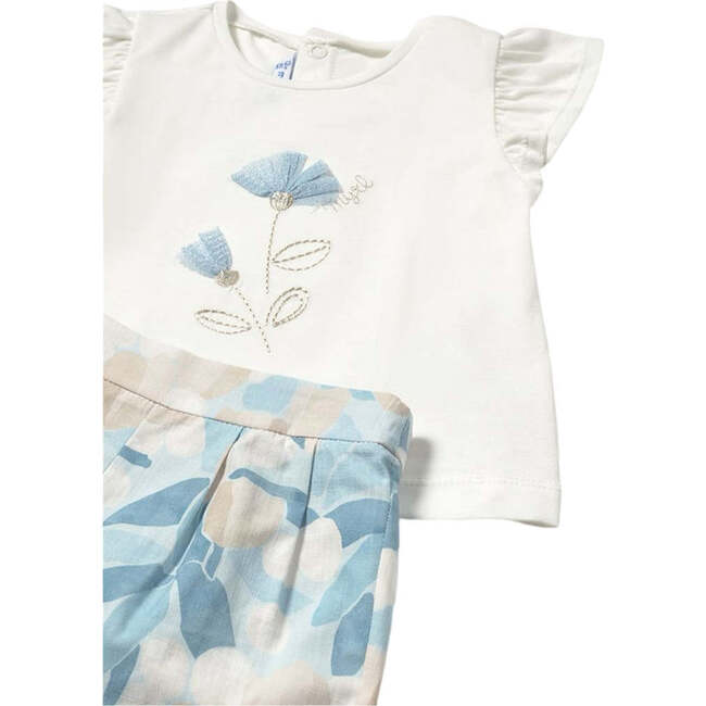 Floral Bermudas Set, Sky - Mixed Apparel Set - 3