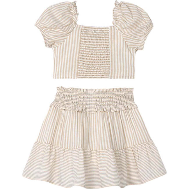 Bow Skirt Set, Cinnamon - Mixed Apparel Set - 2